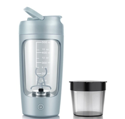Electric Automatic Self-Stirring Coffee Cup Zpaxo Blue With Powder Box 650ml
