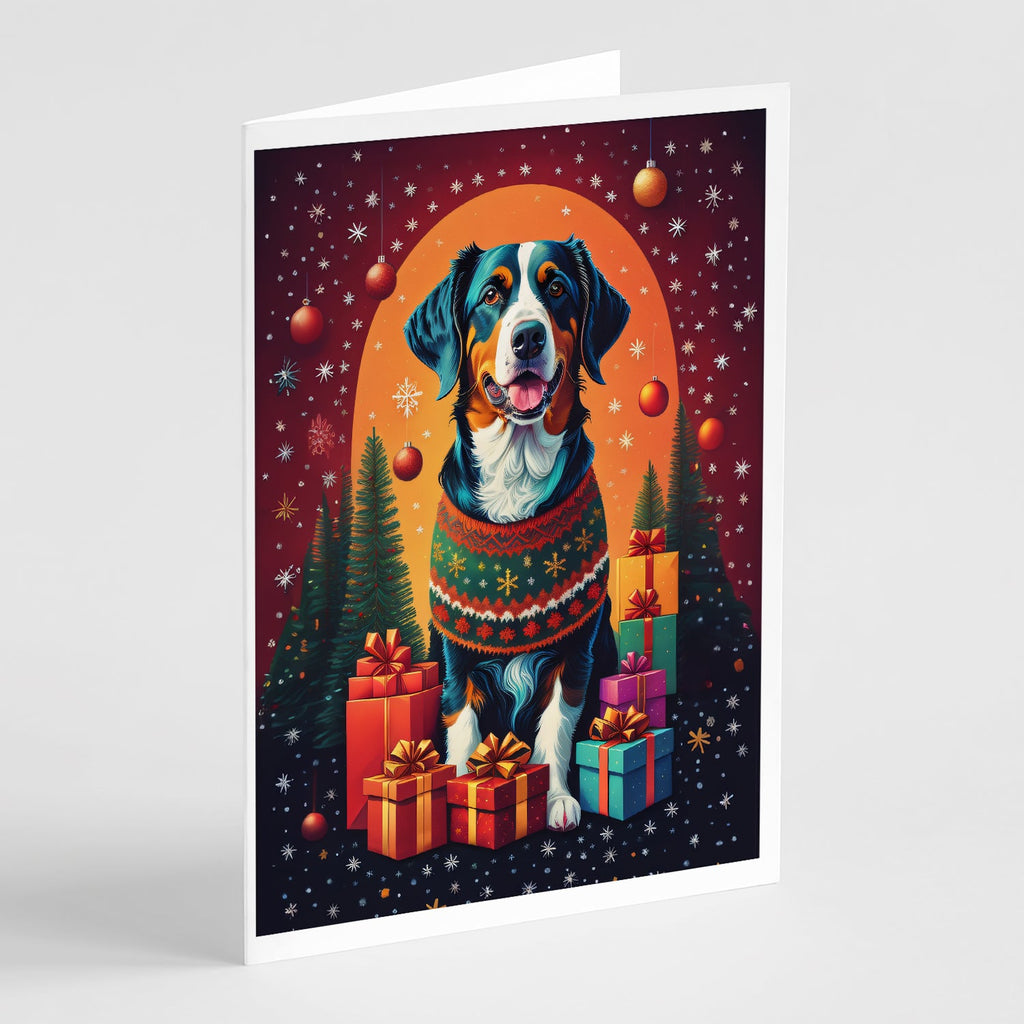 Appenzeller Sennenhund Holiday Christmas Greeting Cards Pack of 8 Zpaxo
