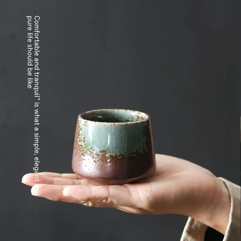 Retro Stoneware Ceramic Cup Zpaxo