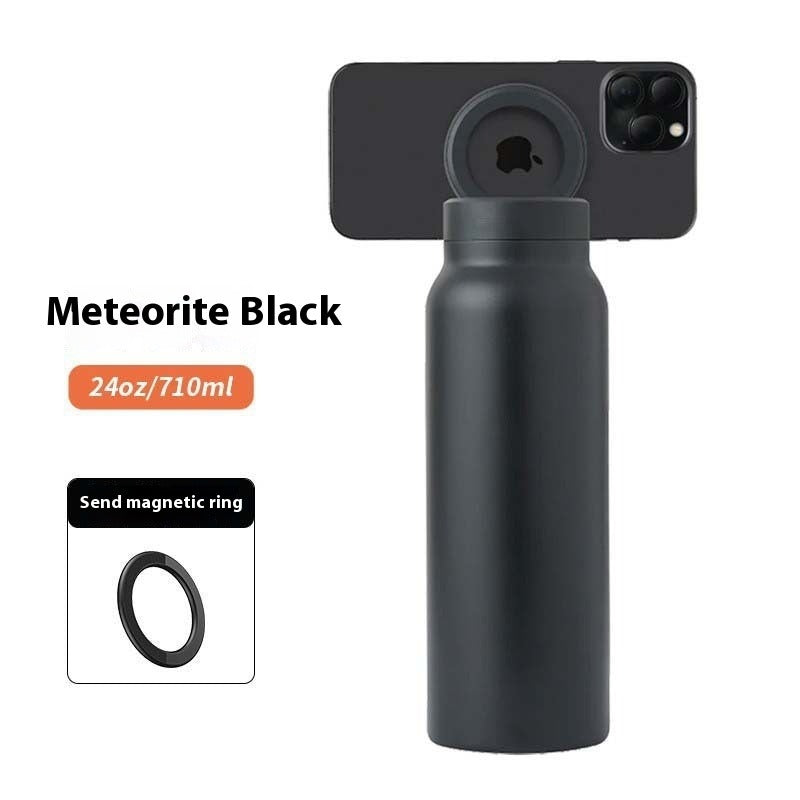 Magnetic Sports Thermal Bottle with Phone Holder Zpaxo