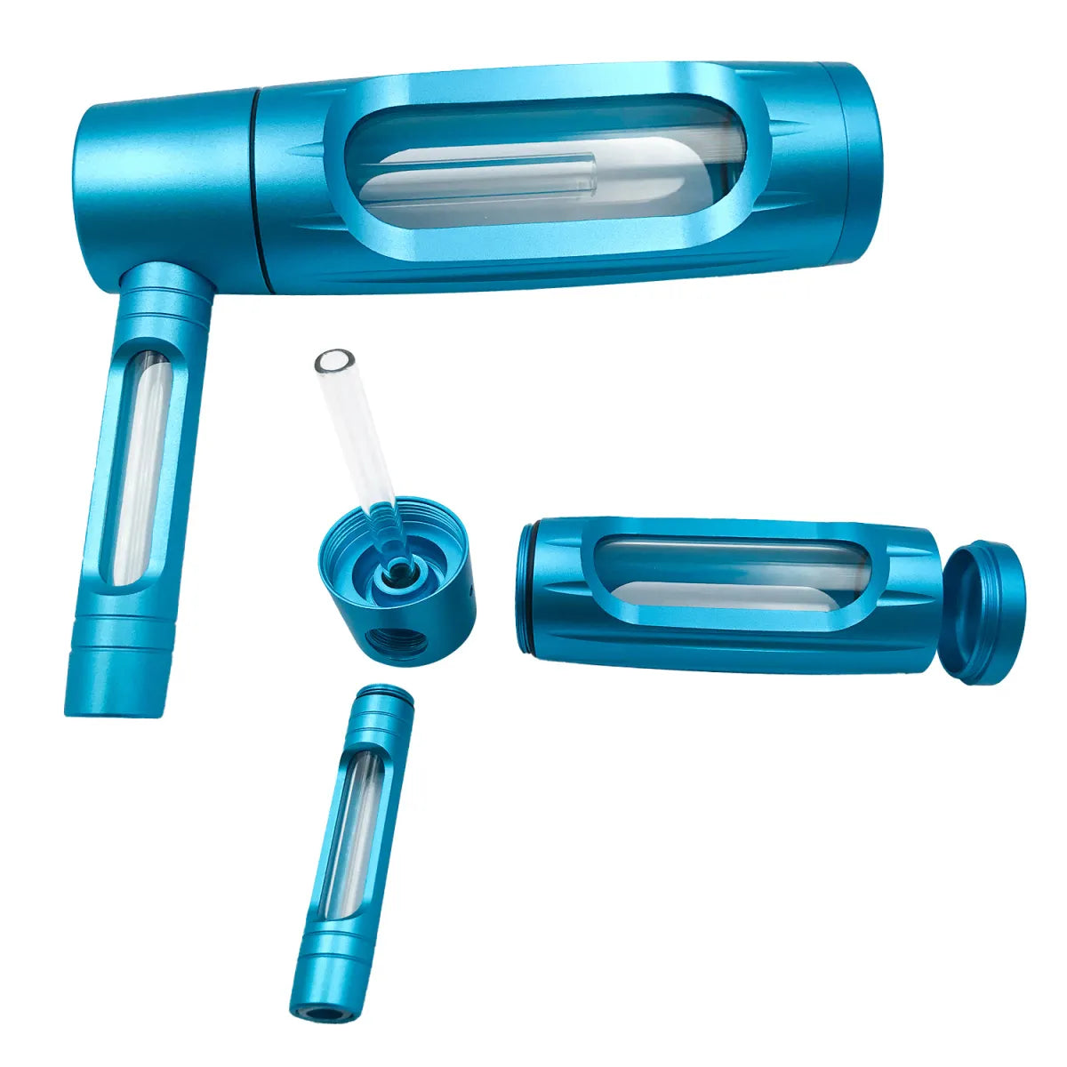 150mm Portable Aluminum Alloy Glass Pipe Zpaxo