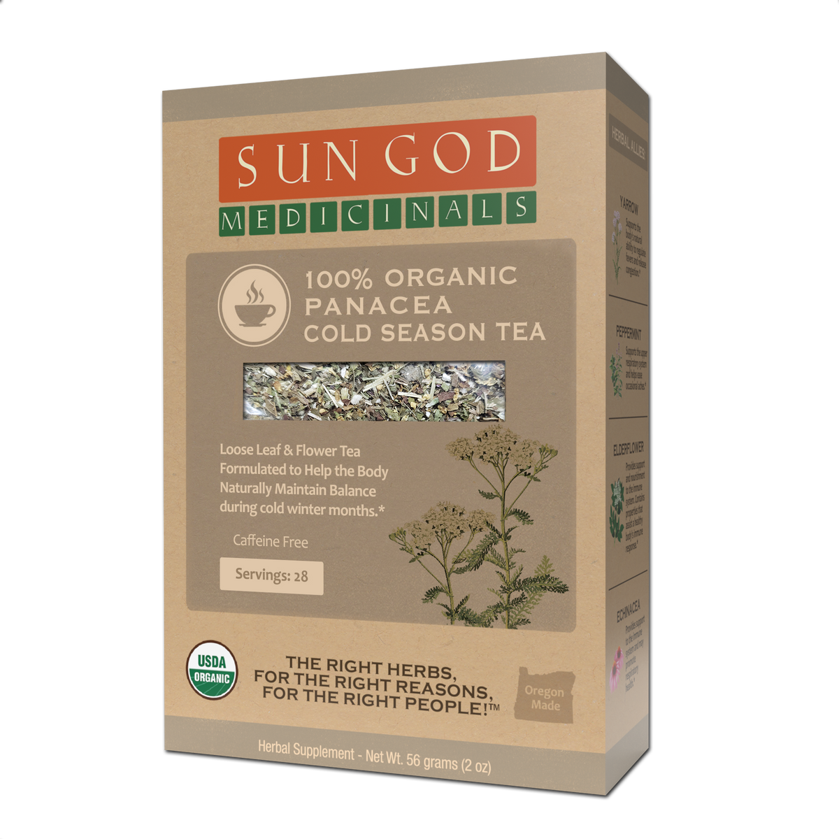 Panacea Cold Season Organic Herbal Tea Zpaxo