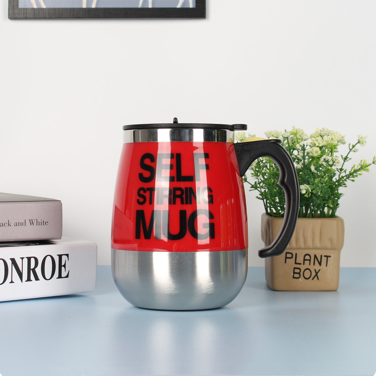 Electric Self-Stirring Coffee Mug Zpaxo Red 450ml