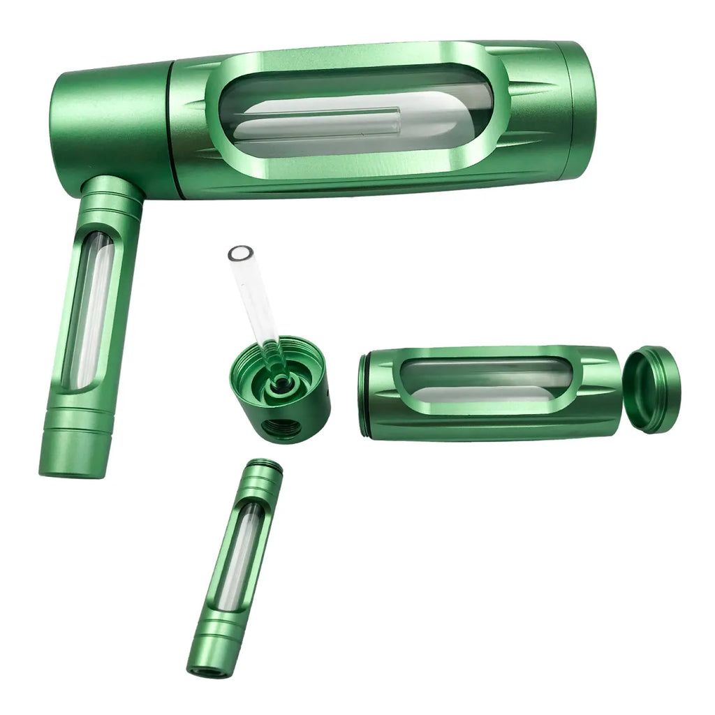 150mm Portable Aluminum Alloy Glass Pipe Zpaxo