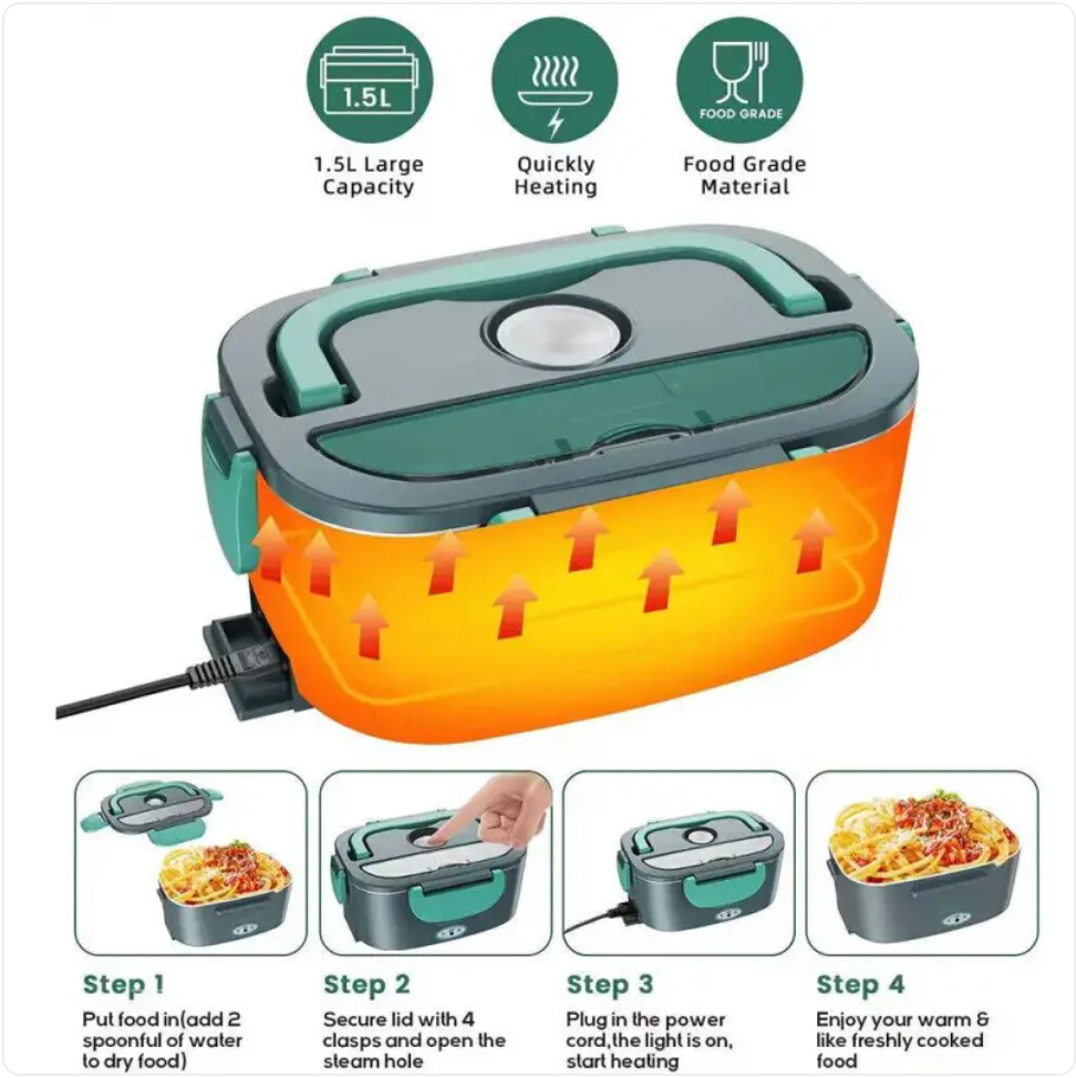Portable Electric Lunch Box Food Warmer Zpaxo