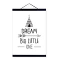 Minimalist Wall Art with Solid Wood Frame