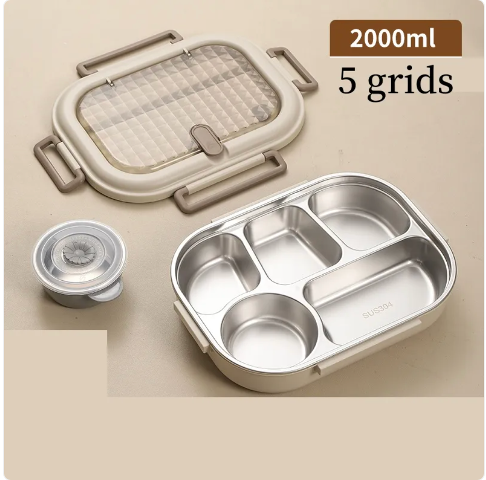 304 Stainless Steel Microwaveable Bento Box Zpaxo