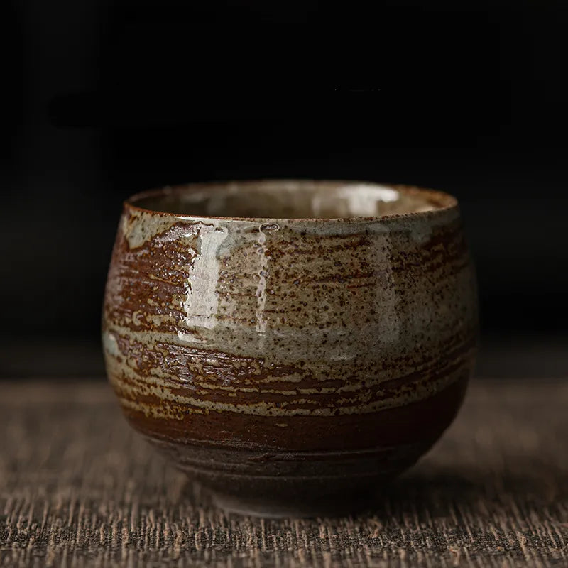 Japanese Handmade Coarse Pottery Tea Cup Zpaxo