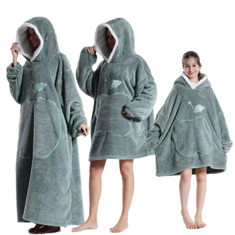 Long Nightgown for Women Zpaxo Fog Blue 75 CM