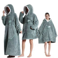Long Nightgown for Women Zpaxo Fog Blue 75 CM