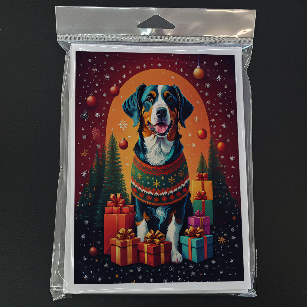 Appenzeller Sennenhund Holiday Christmas Greeting Cards Pack of 8 Zpaxo