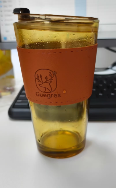 Double-Layer Glass Drink Cup Zpaxo