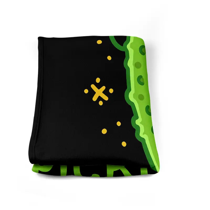 Soft Flannel Blanket with Cucumber Pattern - Cozy Gift