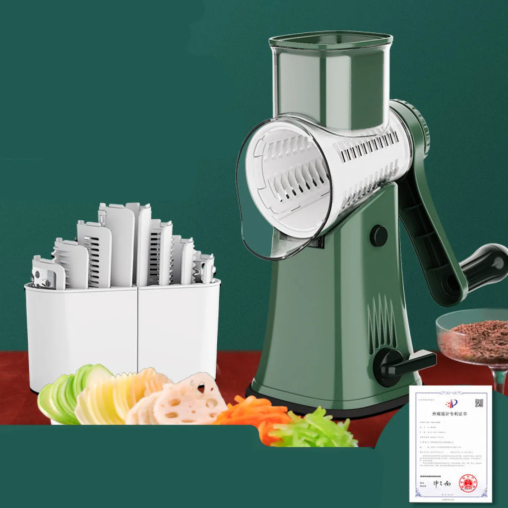 5 in 1 Rotary Vegetables Grater Shredder Zpaxo