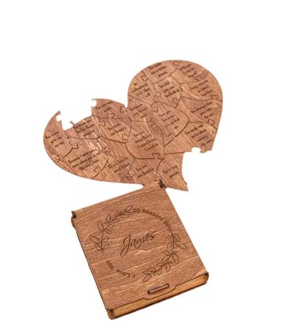 2024 Valentine's Day Wooden Love Puzzle Zpaxo