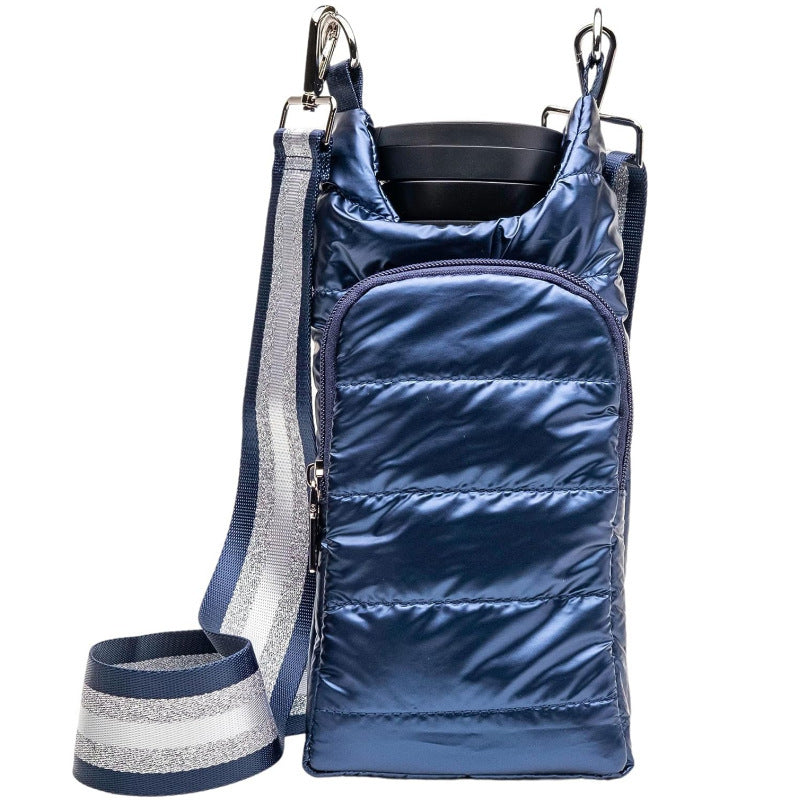 Insulated Outdoor Bottle Cover with Strap Zpaxo Dark Blue