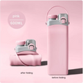 Silicone Folding Travel Cup Zpaxo Pink