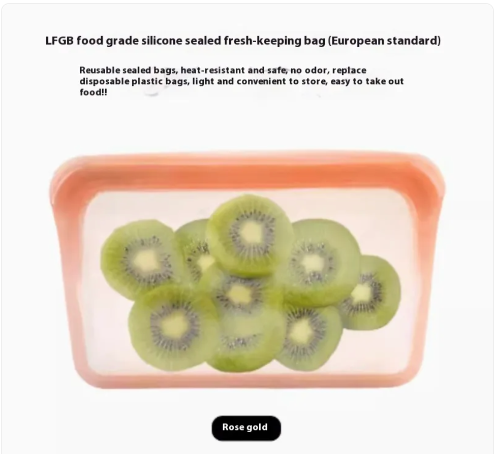 Silicone Food Storage Bag Zpaxo