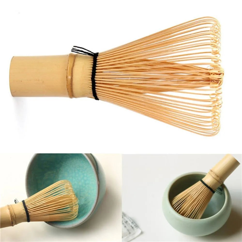 Japanese Bamboo Matcha Whisk, 64 Prongs Zpaxo