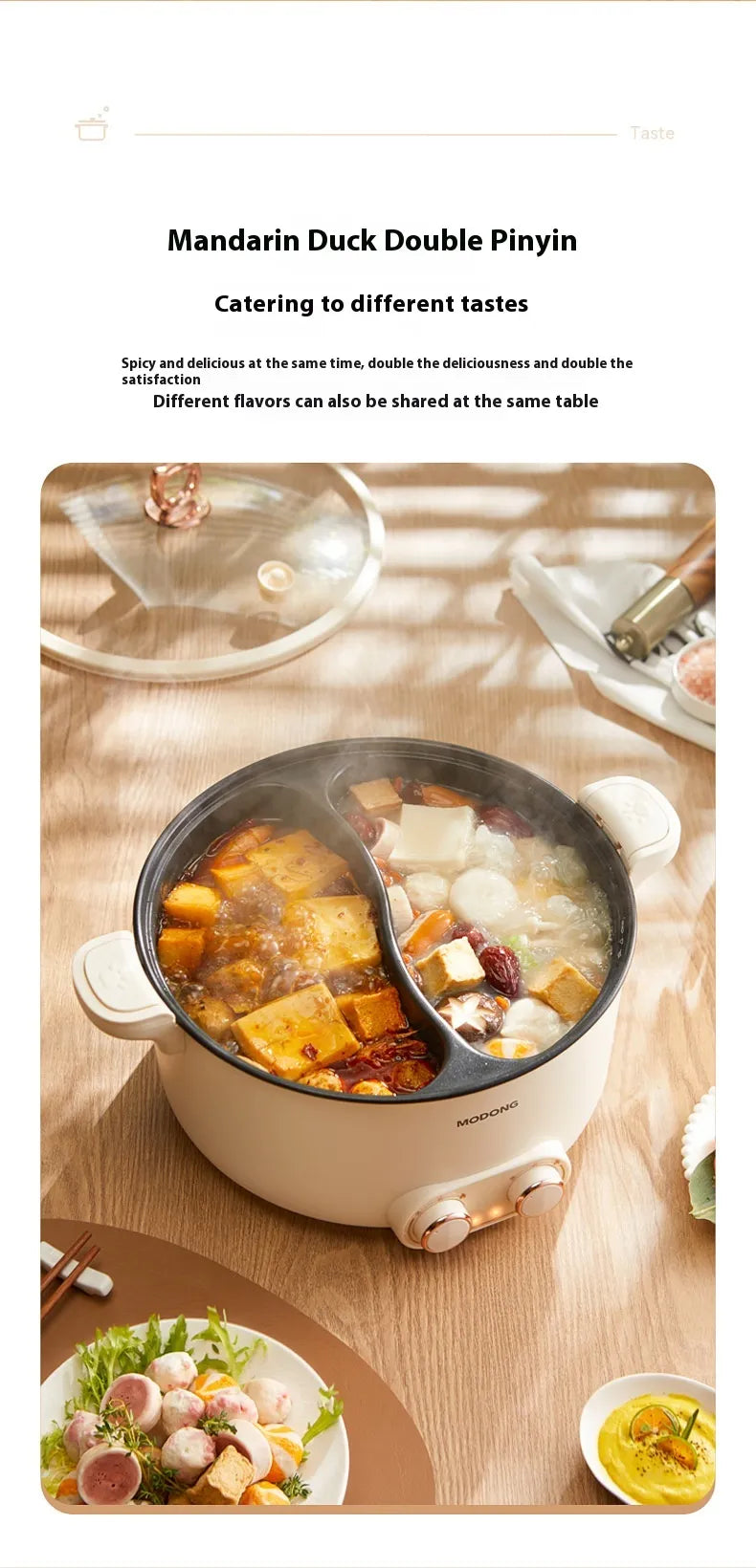 Modong Multi-functional Electric Hot Pot Zpaxo